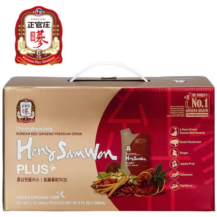 D673- Hộp Nước Hồng Sâm HongSamWon Plus+ 30 Gói