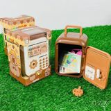 E464- Két mini tiết kiệm baby three, labubu