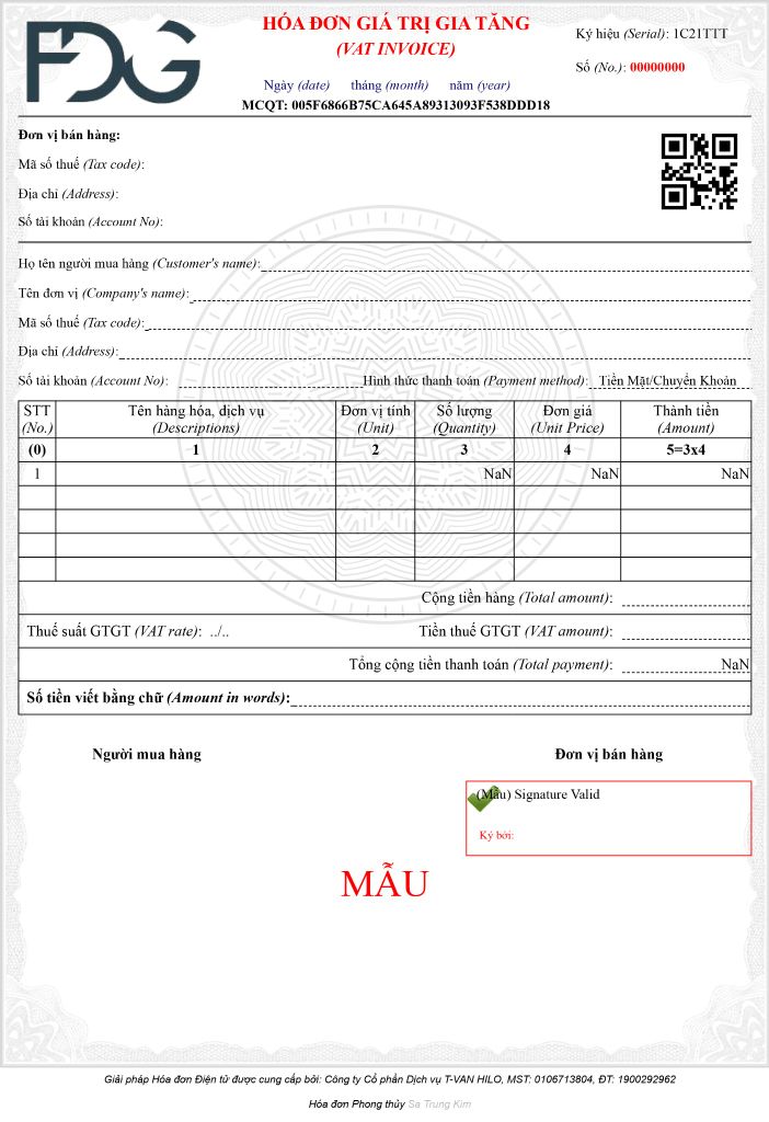 Sa Trung Kim - Hóa đơn điện tử ngũ hành Hilo Invoice - HIN 300 - HIN 500 - HIN 1000 - HIN 5000 - HIN 10000