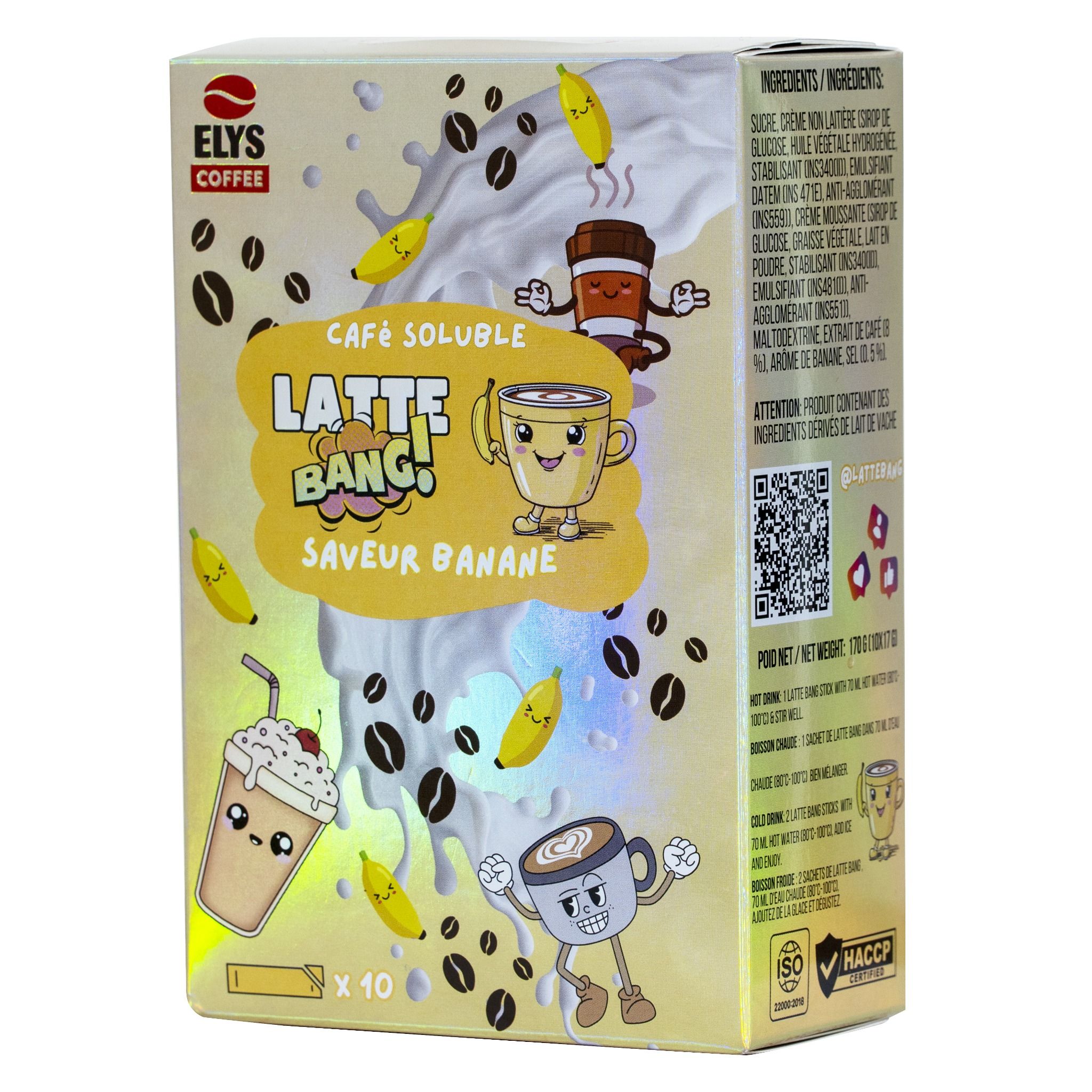 Latte Vị Chuối 3in1 Elys Coffee