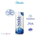 Thùng 24 lon Vikoda Nước khoáng thiên nhiên Soda lon 330 ml