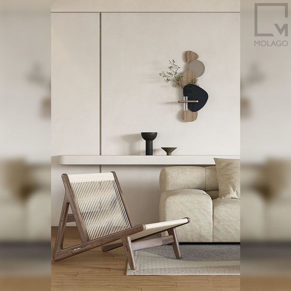 Kệ trang trí gỗ kèm lọ thủy tinh WD C3 | Molago Kệ trang trí gỗ kèm lọ thủy tinh WD C3 | Molago