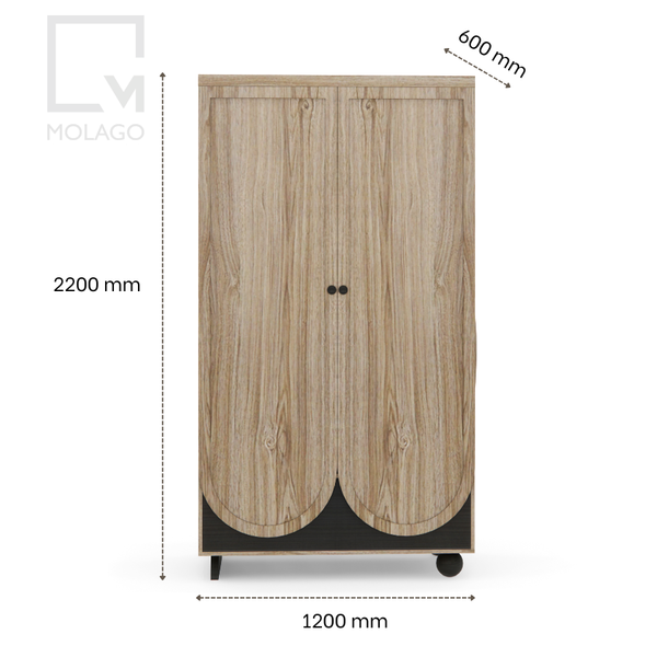 Tủ quần áo gỗ nhiều kích thước K008 Rattan | Molago Tủ quần áo gỗ nhiều kích thước K008 Rattan | Molago