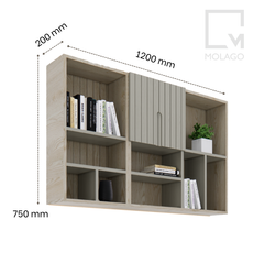 Kệ tủ sách gỗ công nghiệp phủ melamine chống trầy