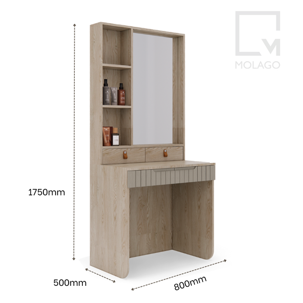 Bàn trang điểm kết hợp tủ có gương T006 Silvan | Molago Bàn trang điểm kết hợp tủ có gương T006 Silvan | Molago