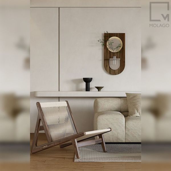 Kệ gỗ 3D treo tường trang trí kèm LED WD E2 Molago Kệ gỗ 3D treo tường trang trí kèm LED WD E2 Molago