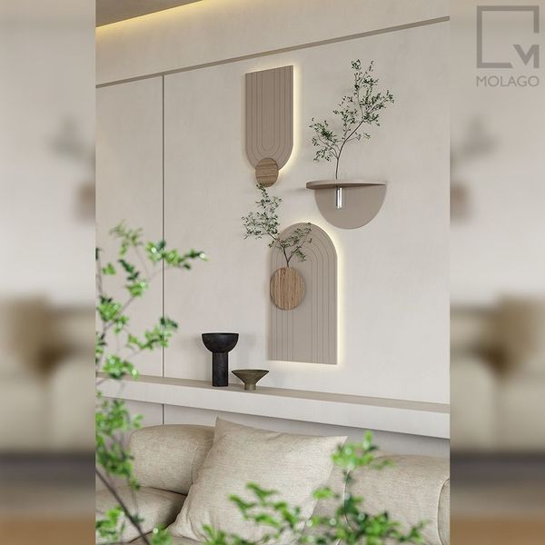 Bộ kệ gỗ treo tường trang trí 3 món WD F0 | Molago Bộ kệ gỗ treo tường trang trí 3 món WD F0 | Molago