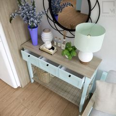 Trọn bộ bàn trà, ghế băng, tủ tivi gỗ, thiết kế tối giản