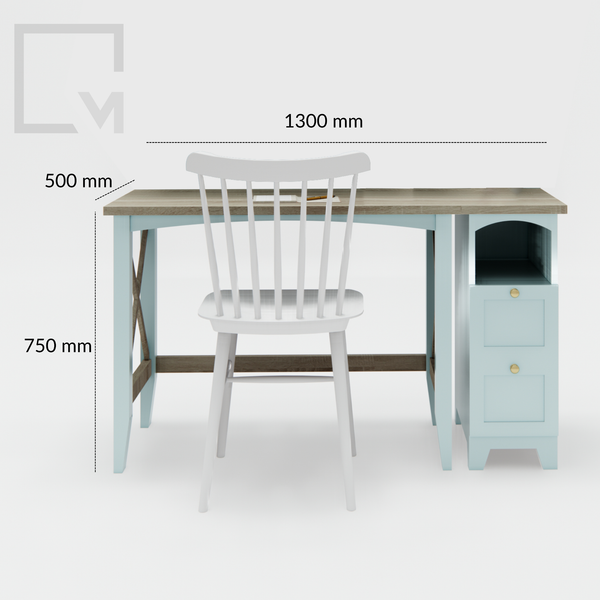 Bộ bàn làm việc gỗ kết hợp tủ Mobile CB020 Mine chic | Molago Bộ bàn làm việc gỗ kết hợp tủ Mobile CB020 Mine chic | Molago