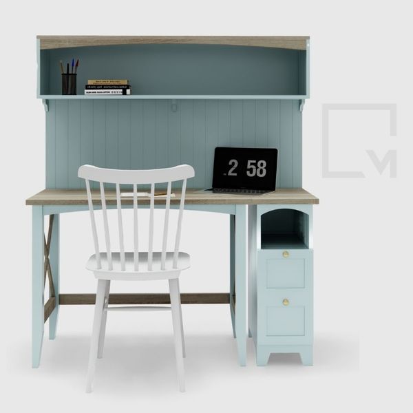 Trọn bộ bàn học, tủ kệ gỗ 5 món CB021 Mine chic | Molago Trọn bộ bàn học, tủ kệ gỗ 5 món CB021 Mine chic | Molago