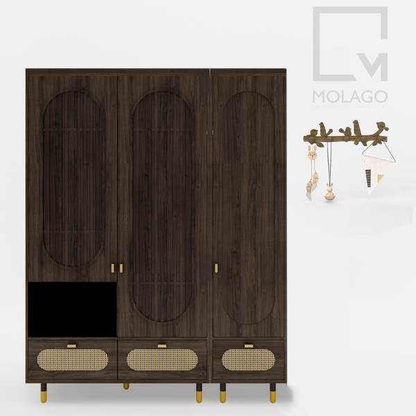 Bộ tủ quần áo gỗ nhiều ngăn cao cấp CB019 Heaven's Gate | Molago Bộ tủ quần áo gỗ nhiều ngăn cao cấp CB019 Heaven's Gate | Molago