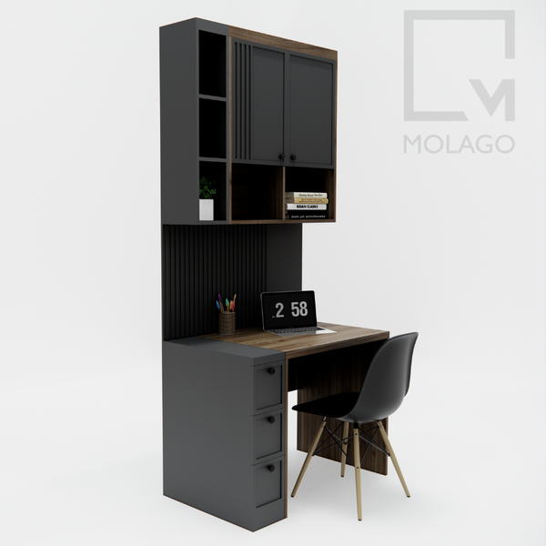 Bộ 1 bàn học kết hợp tủ kệ sách CB011 Miniwa | Molago Bộ 1 bàn học kết hợp tủ kệ sách CB011 Miniwa | Molago
