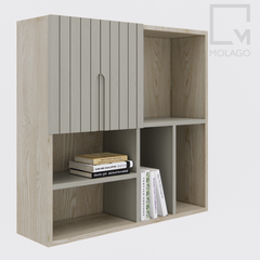 Kệ tủ gỗ trang trí phòng làm việc, chất liệu cao cấp