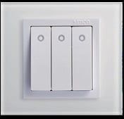 Công Tắc 3 16A 1 Chiều Có Đèn