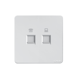 Bộ Ổ Cắm Điện Thoại + Mạng Cat6
