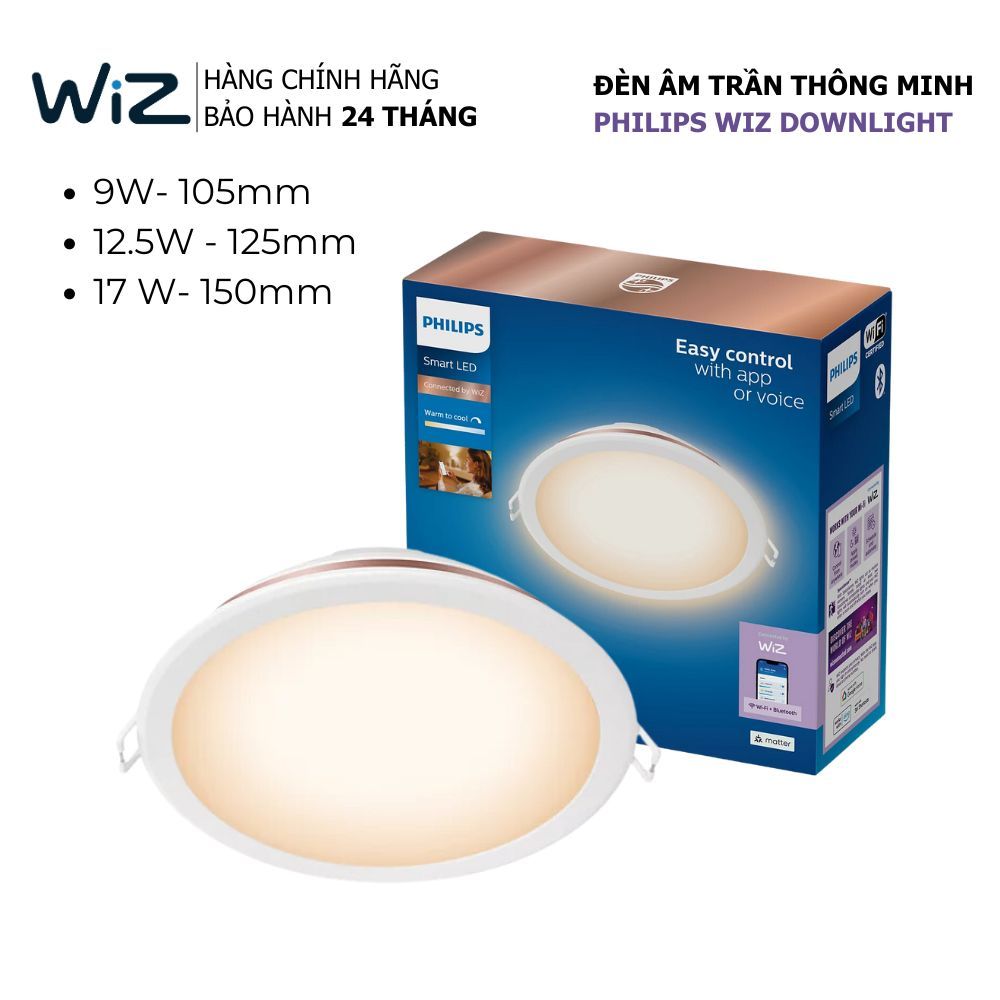 Bóng Đèn Led Âm Trần Wiz Dowlight Philips
