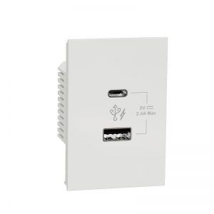 Ổ Sạc USB Type A+C 2.4A Size 2S