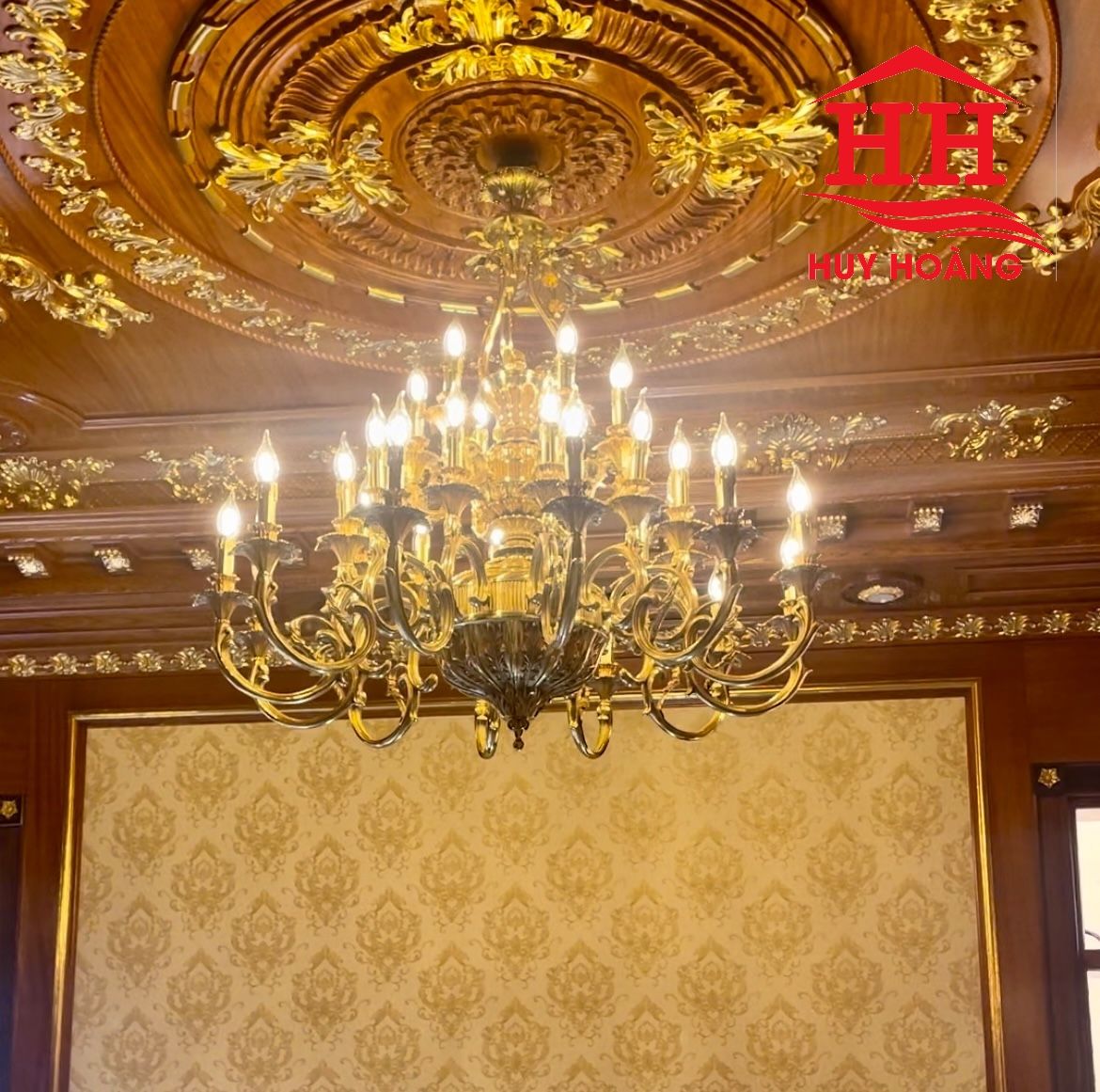 Đèn Chùm Đồng Cao Cấp HH9666-30