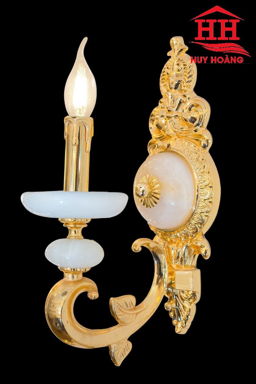 Đèn Tường Đồng Đá Mạ Vàng 24k HH9290/1