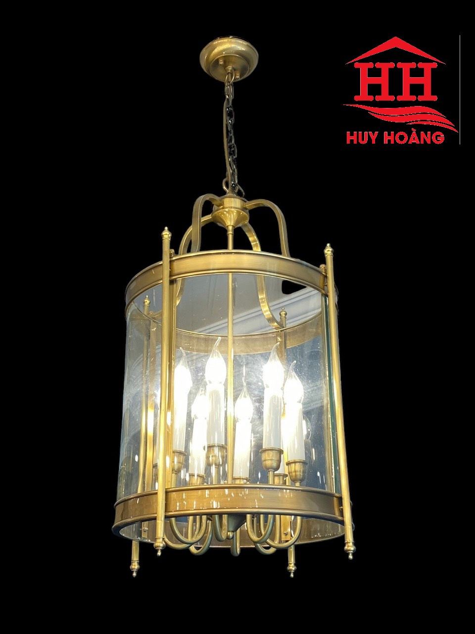 Đèn Thả Đồng Kính HH8122