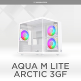 XIGMATEK AQUA M LITE ARTIC 3GF (EN44168) - GAMING M-ATX, KÈM 03 FAN XIGMATEK G20F