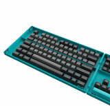 AKKO Keycap set – Black & Cyan (PBT Double-Shot/ASA profile/197 nút)