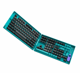 AKKO Keycap set – Black & Cyan (PBT Double-Shot/ASA profile/197 nút)