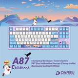 Bàn phím cơ DAREU A87 CHILDHOOD (PBT, Brown/ Red CHERRY switch)