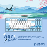 Bàn phím cơ DAREU A87 SWALLOW (PBT, Brown/ Red CHERRY switch)