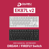 Bàn phím cơ Gaming DAREU EK87L v2 (DREAM / FIREFLY switch - NO LED)