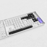 AKKO Keycap set – Black on White BoW (PBT Double-Shot/ASA profile/158 nút)