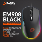 Chuột Gaming DAREU EM908 (LED RGB, BRAVO sensor)