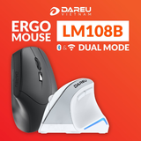 Chuột không dây DAREU LM108B (ERGO - Dual Mode: Bluetooth + 2.4G)