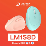 Chuột không dây DAREU LM158D (ERGO - Dual Mode: Bluetooth + 2.4G)