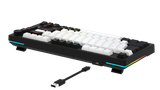 Bàn phím cơ Gaming DAREU EK75 WHITE x BLACK (2 sides RGB strip, DareU DREAM sw, Type-C)