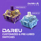DAREU VIOLET GOLD V2 (TACTILE) Hotswap Switches – POT x45 sw