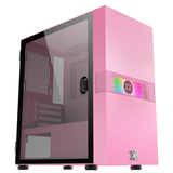 XIGMATEK FADIL QUEEN 1F (EN48090) - M-ATX, 1 SIDE TEMPERED GLASS, 1 FAN X20F