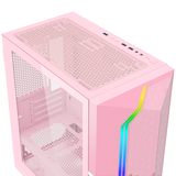 XIGMATEK GEMINI II PINK 3FB (EN48380) - PREMIUM GAMING M-ATX, KÈM 03 FAN XIGMATEK X22B
