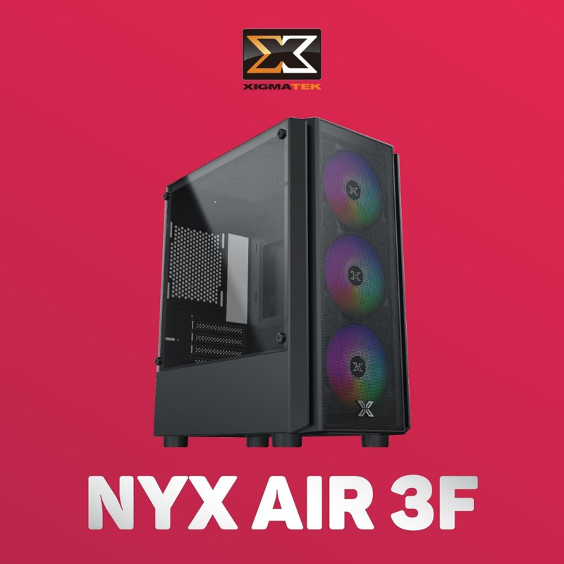 XIGMATEK NYX AIR 3F (EN40900) - GAMING M-ATX, KÈM 03 FAN XIGMATEK X22F
