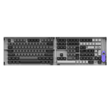 AKKO Keycap set – Black & Silver (PBT Double-Shot/ASA profile/197 nút)