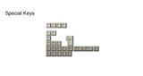 AKKO Keycap set – Warm Gray (PBT Double-Shot / Cherry profile / 132 nút)