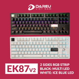 Bàn phím cơ Gaming DAREU EK87 v2 (2 sides RGB strip, Blue/ Brown/ Red D switch)