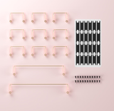 Stab bàn phím cơ AKKO Screw-in PCB Mount (Clear / Sakura Pink)
