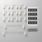 Stab bàn phím cơ AKKO Screw-in PCB Mount (Clear / Sakura Pink)