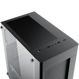 XIGMATEK AERO 2F (EN46591) - M-ATX, 1 SIDE TEMPERED GLASS, 2 FAN X20F