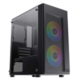XIGMATEK AERO 2F (EN46591) - M-ATX, 1 SIDE TEMPERED GLASS, 2 FAN X20F