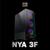 XIGMATEK NYA 3F (EN49523) - ATX, 2 SIDE TEMPERED GLASS, KÈM 03 FAN XIGMATEK X22F