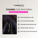 TOUPEE MINI TÓC THẬT (FORM MỎNG)