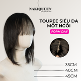 TOUPEE 1 NGÔI VIỀN DA PU (FORM DÀY)