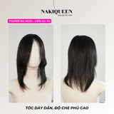 TOUPEE NHIỀU NGÔI VIỀN DA PU (FORM DÀY)